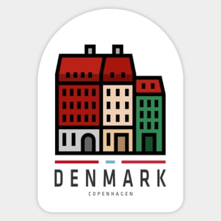 Copenhagen Denmark Sticker, Scandinavia Sticker